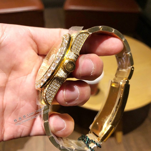 勞力士複刻手錶 116610 RolexSubmariner白金滿鑽系列機械男表 勞力士滿鑽系列男士腕表  gjs1713